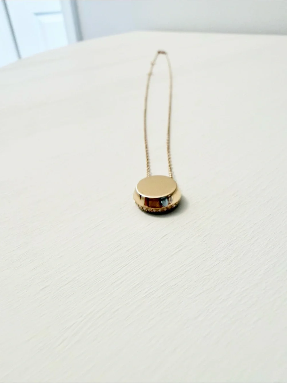Michael Kors Brilliance Pavé Rose Gold-Tone Necklace with Crystal Embellishments